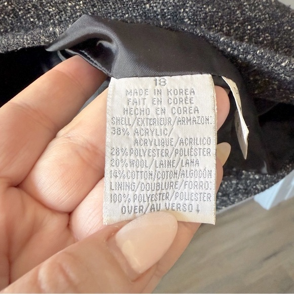 Vintage 1980s Liz Claiborne oversized wool tweed blazer jacket - size XL - Picture 7 of 7